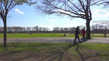 Marine Park is a large public park in Brooklyn. This was shot in the beginning of the Covid-19 era. As a result, new signs were put up to encourage people to social distance themselves.