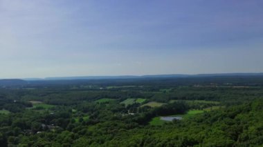 This is a scenic lookout of the mountains.  This scenic lookout is off of Interstate 80 Highway near the Delaware Gap.   