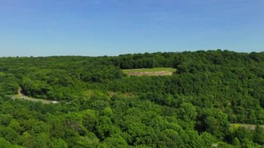 This is a scenic lookout of the mountains.  This scenic lookout is off of Interstate 80 Highway near the Delaware Gap.   