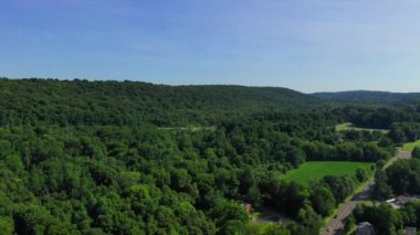 This is a scenic lookout of the mountains.  This scenic lookout is off of Interstate 80 Highway near the Delaware Gap.   