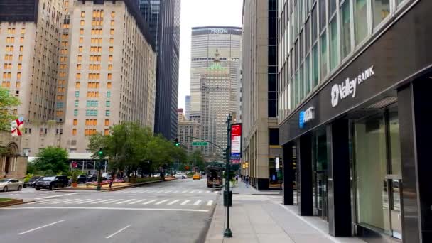 Video Park Avenue Çevresindeki Metlife Binası Gibi Sokak Manzaralarını Gösteriyor — Stok video