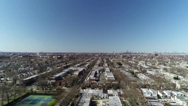 Aerial View Marine Park Marine Park Neighborhood New York City — Vídeos de Stock