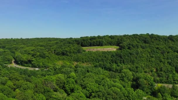 Scenic Lookout Mountains Scenic Lookout Interstate Highway Delaware Gap — Stock Video