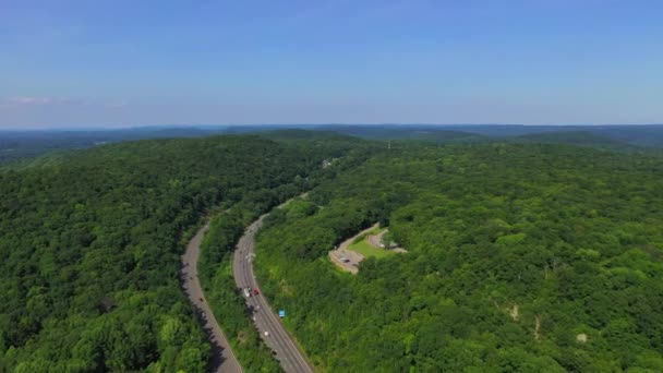 Scenic Lookout Mountains Scenic Lookout Interstate Highway Delaware Gap — Video