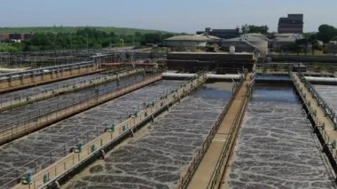 This is an aerial view of the 26th Ward Wastewater Plant in Brooklyn.  