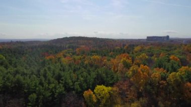 This video shows gorgeous aerial views of the Autumn landscape.