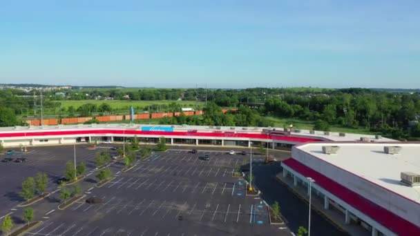 Video Shows Views Strip Mall Staten Island Strip Mall Closed — Vídeo de Stock