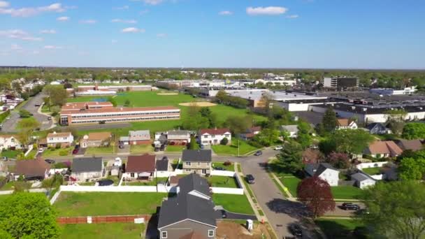 Video Showcases Michael Stokes Elementary School Surrounding Neighborhoods Levittown Long — ストック動画