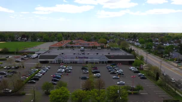 Aerial View Stop Shop Grocery Store — Video