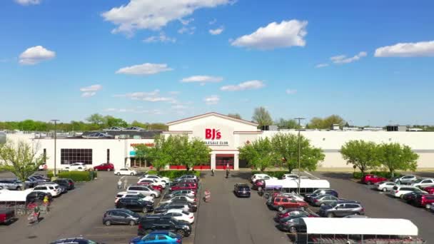 Aerial View Bjs Wholesale Club Store — Vídeo de Stock