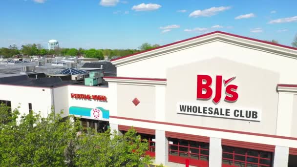 Aerial View Bjs Wholesale Club Store — Vídeos de Stock