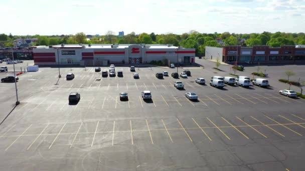 Video Shows Views Empty Mall Covid — Stock video