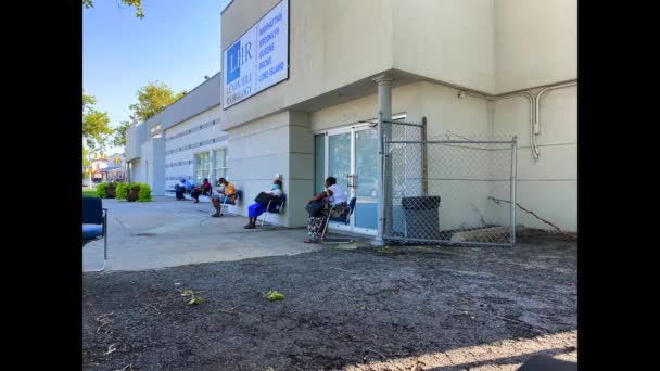 Video Showcases Views Patients Waiting Medical Office Covid — Vídeo de Stock