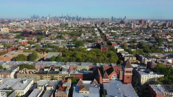 Brooklyn Het Dichtstbevolkte District Van New York City Met Een — Stockvideo