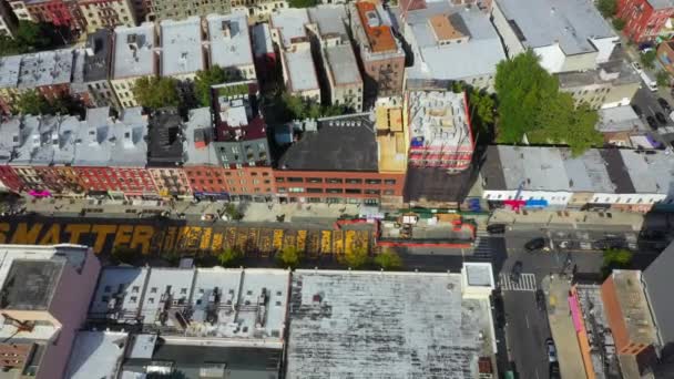 Aerial Video Shows Scenic Bird Eye View Black Lives Matter — стокове відео