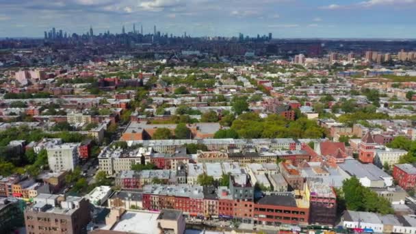 Hava Videosu Brooklyn New York Fulton Caddesi Ndeki Siyahi Yaşamlar — Stok video