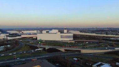 This is an aerial view of the American Dream Mall located in the Meadowlands. American Dream is a retail and entertainment complex in the Meadowlands Sports Complex in East Rutherford, New Jersey, United States, that will have over 450 stores.
