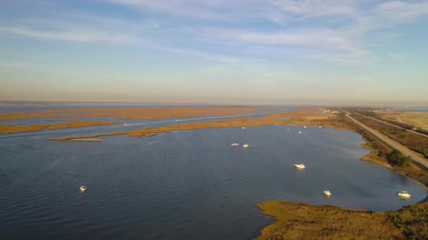 Widok Zatokę Oyster Long Island — Wideo stockowe