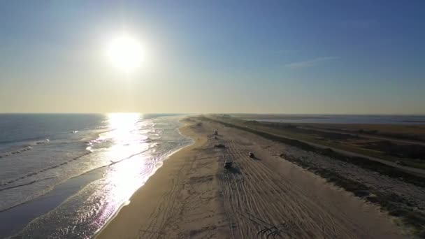 Video Shows Beautiful Aerial Views Gilgo Beach Long Island — Vídeo de stock
