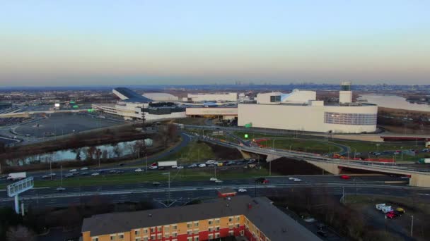 Aerial View American Dream Mall Located Meadowlands American Dream Retail — Vídeo de stock