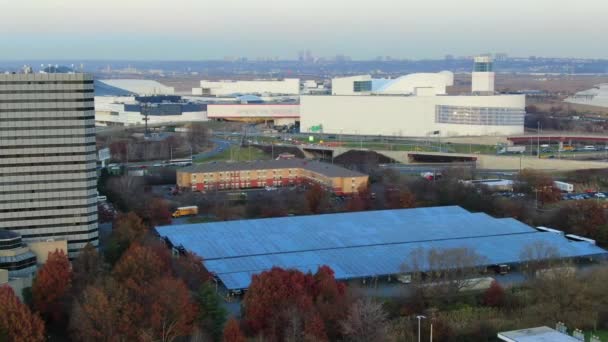 Aerial View American Dream Mall Located Meadowlands American Dream Retail — Stock Video