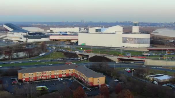 Aerial View American Dream Mall Located Meadowlands American Dream Retail — 图库视频影像