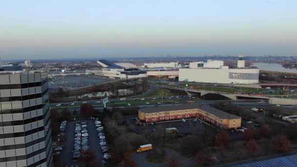 Esta Uma Vista Aérea American Dream Mall Localizado Nas Meadowlands — Vídeo de Stock