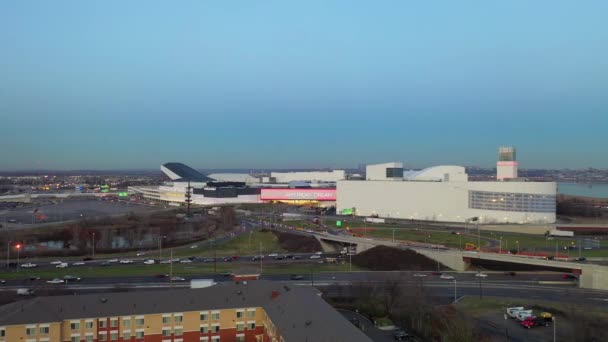 Aerial View American Dream Mall Located Meadowlands American Dream Retail — Stock Video