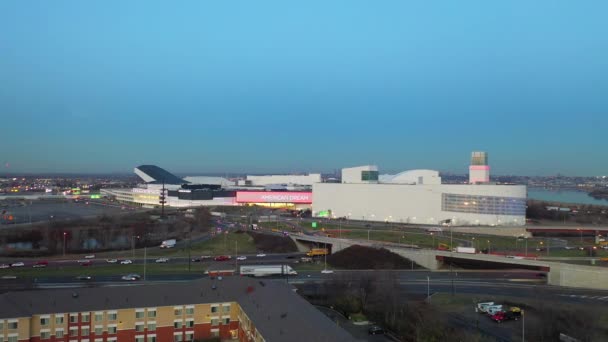 Aerial View American Dream Mall Located Meadowlands American Dream Retail — Wideo stockowe