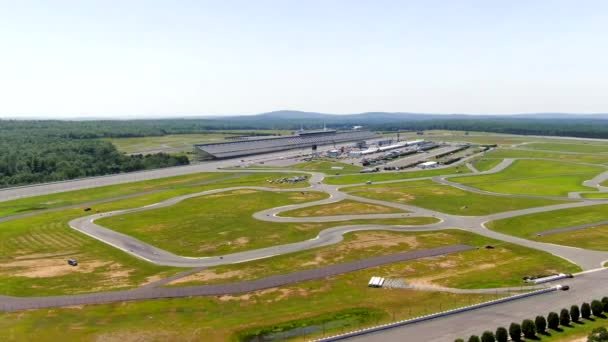 Video Shows Views Kart Racing Pocono Raceway — Video Stock