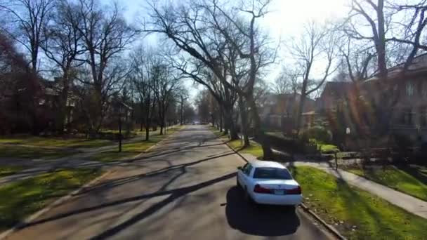 Dit Een Luchtopname Van Een Eengezinswoning Oak Park Illinois Oak — Stockvideo