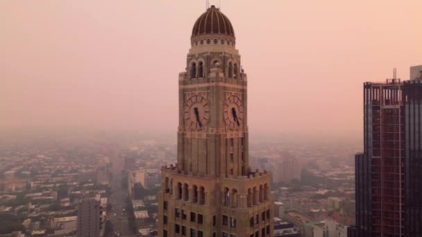 Brooklyn New York City Has Worst Air Quality World Smoke — Stock Video