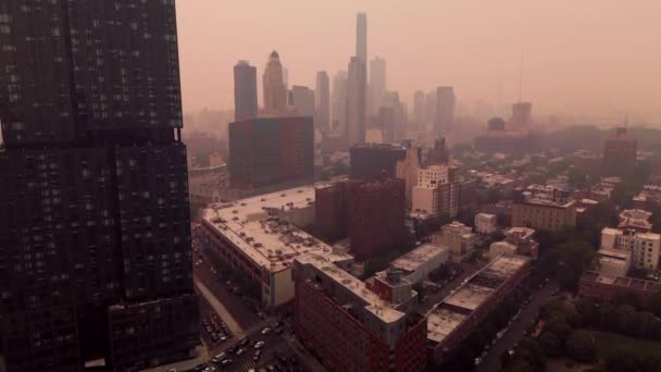 Brooklyn Och New York City Har Den Sämsta Luftkvaliteten Världen — Stockvideo