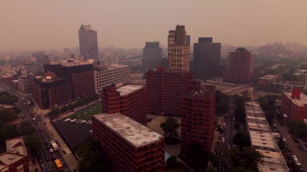 Brooklyn Und New York City Weisen Die Schlechteste Luftqualität Der — Stockvideo