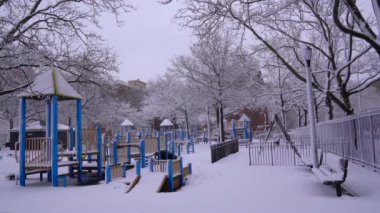 Bu Brooklyn 'deki Linden Park' ın güzel bir hava manzarası..