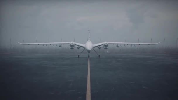 Final Checks Bayraktar Aknc Unmanned Aerial Vehicle Takeoff — Stock Video