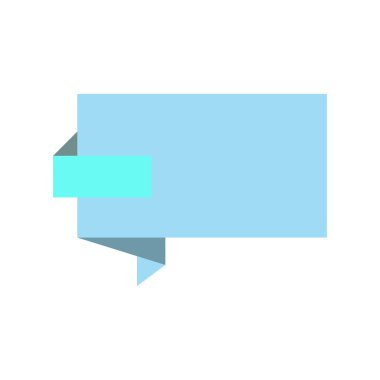 banner icon in flat color style for web design and mobile applications