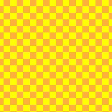 Seamless pattern geometric of yellow and orange checkered squares.