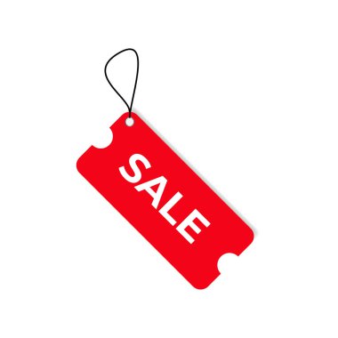 Modern vektör illüstrasyon tasarımlı satış etiketi