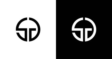 GG harfli monogram tasarımı. Adının baş harfleri olan herhangi bir şirket veya marka için uygun.