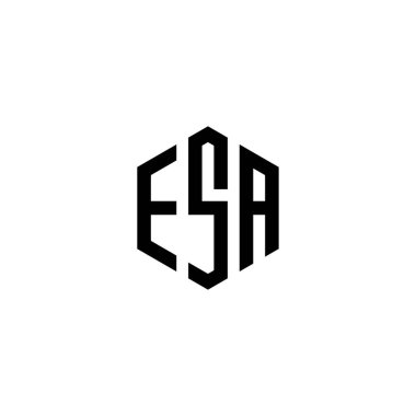 İlk ESA Logo Monogram Tasarım Vektör Şablonu. Yaratıcı Soyut ES Harf Logosu Tasarımı