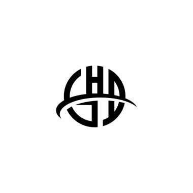 GHD Harf Logosu Tasarım Vektör Şablonu. Özet Harf GH Bağlı Logo