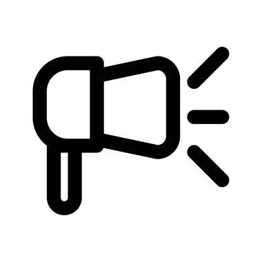 Web ve mobil için hoparlör tanıtım vektörü simgesi