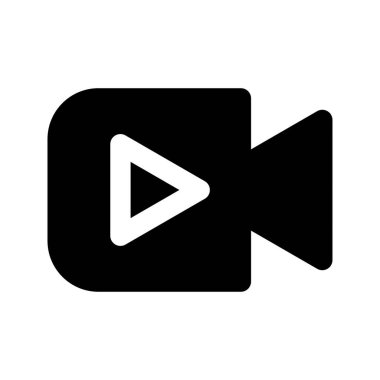 Canlı yayın simgesi sağlam. Vektör çizimi. Düz tasarım 10 birim