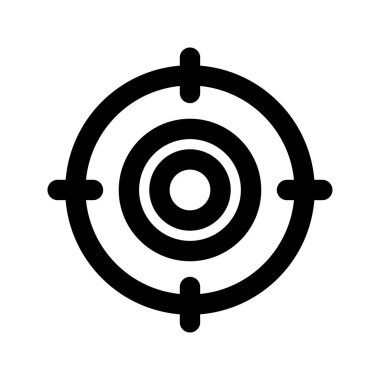 Hedef izleme ikonu. Düz stil. Web sitenizin tasarımı için sembol, logo, uygulama, UI.