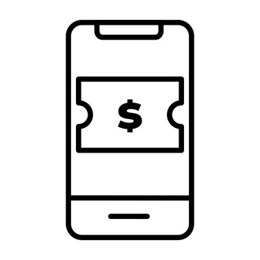 ecommerce fiyat simgesi ana hat biçimi. Web sitesi simgeleri, UI ve mobil uygulamalar için kullanılabilir