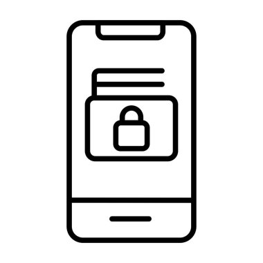 Etrade Ödeme Güvenliği Simge vektör çizimi. Web sitesi simgeleri, UI ve mobil uygulamalar için kullanılabilir