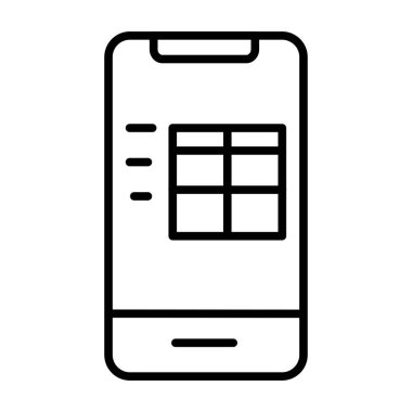 Etrade box teslimatı çevrimiçi dükkan ikonu taslak tarzı. Web sitesi simgeleri, UI ve mobil uygulamalar için kullanılabilir