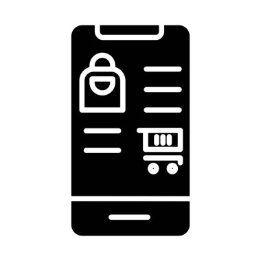 Ürün çevrimiçi dükkan ikonu. Sağlam bir tasarım. UI, web siteleri, mobil uygulamalar ve çevrimiçi iş uygulamaları için kullanılabilir