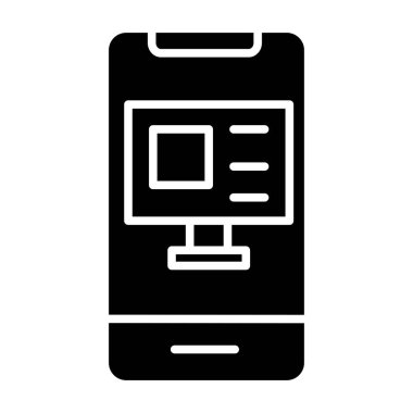 E-ticaret sayfası ikonu, vektör illüstrasyonu. Düz stil tasarım. UI, web siteleri, mobil uygulamalar ve çevrimiçi iş uygulamaları için kullanılabilir